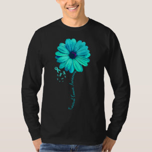 Cervical Cancer Awareness Family Survivor Pretty G T-Shirt