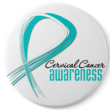 Cervical Cancer  Awareness Grunge Ribbon