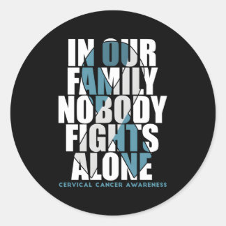 Cervical Cancer Awareness Month Supporter Fighter Classic Round Sticker