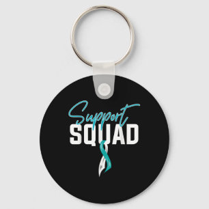 Cervical Cancer Awareness Support Squad Keychain