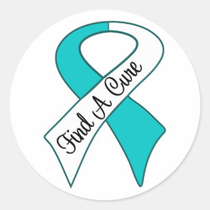 Cervical Cancer Find a Cure Classic Round Sticker