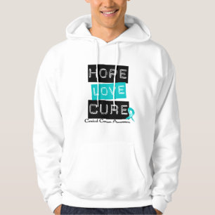 Cervical Cancer Hope Love Cure Hoodie