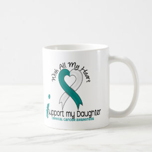 Cervical Cancer I Support My Daughter Coffee Mug