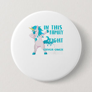 Cervical Cancer In This Family We All Fight 3 Inch Round Button