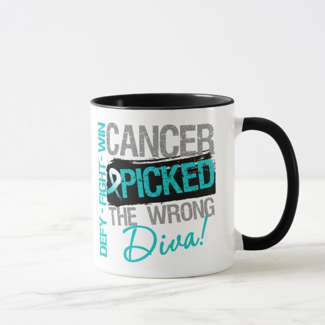 Cervical Cancer Picked The Wrong Diva Mug (Right)