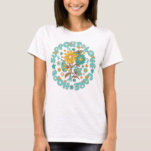 cervical cancer support hope love care   T-Shirt