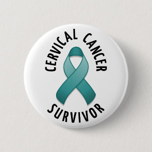 Cervical Cancer Survivor Button