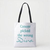 Cervical Cancer Wrong Diva (two sided tote)