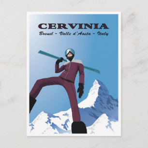 Cervinia,Breuil,Valle d’Aosta,Italy, Postcard