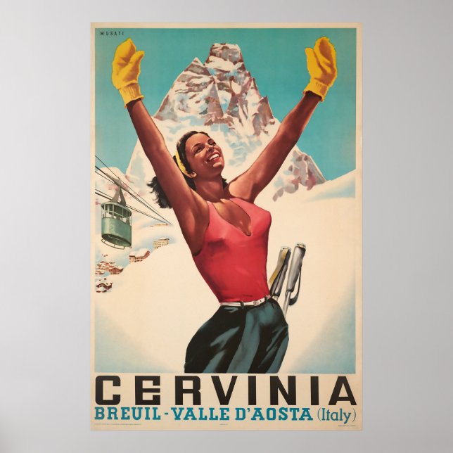 Cervinia, Breuil - Valle d'Aosta, Italie, Poster d (Devant)