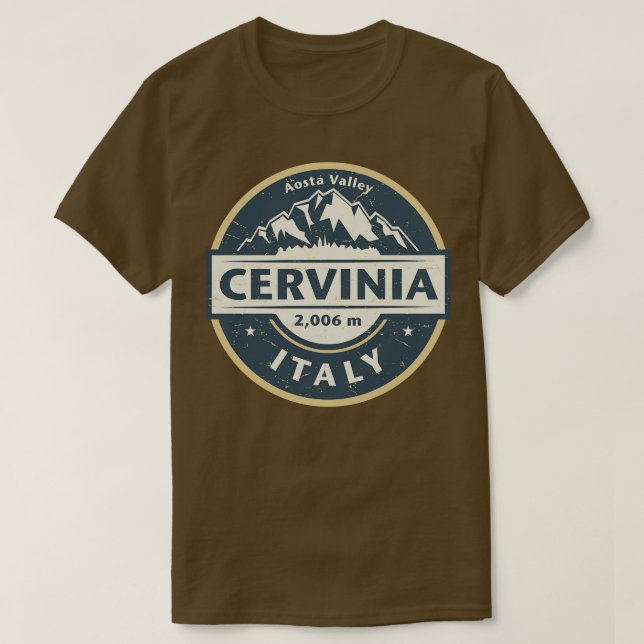 Cervinia Italy T-Shirt (Design Front)