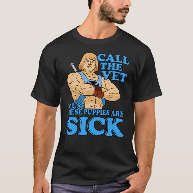 Ces Chiots Sont Malade Heman Essential T-Shirt (Devant)
