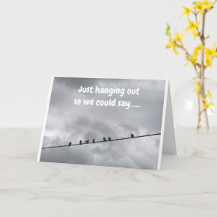 CES OISEAUX DISENT **HEUREUX ANNIVERSAIRE** CARTE 