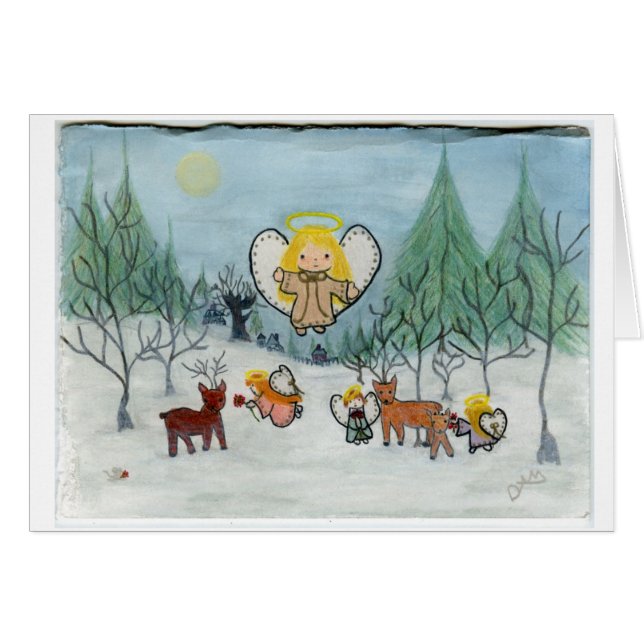 "Ces Petits Anges De Cerfs" (Devant horizontal)