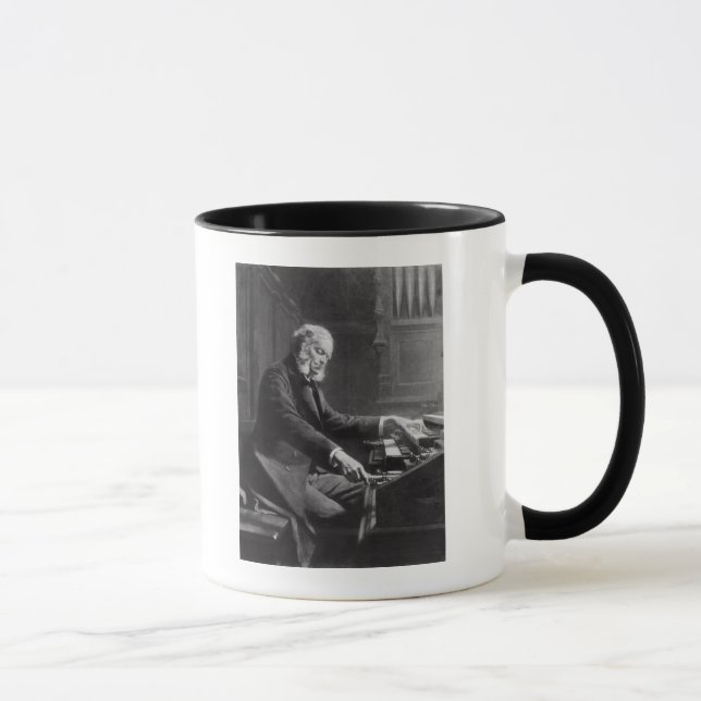Cesar Franck at the console of the organ Mug (Right)