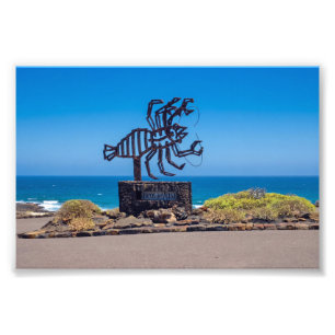 César Manrique Lobster Sculpture, Jameos del Agua Photo Print