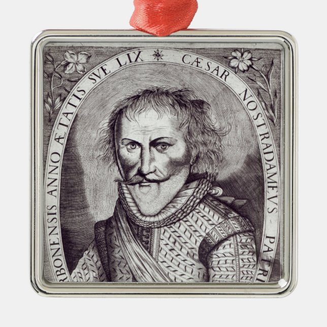 Cesar Nostradamus Metal Ornament (Front)