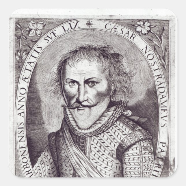 Cesar Nostradamus Square Sticker (Front)