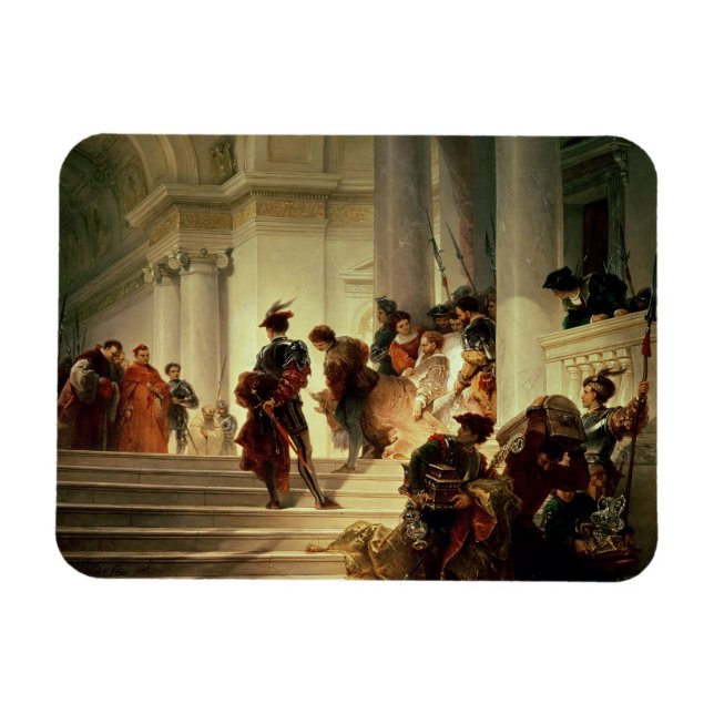 Cesare Borgia leaving the Vatican Magnet (Horizontal)