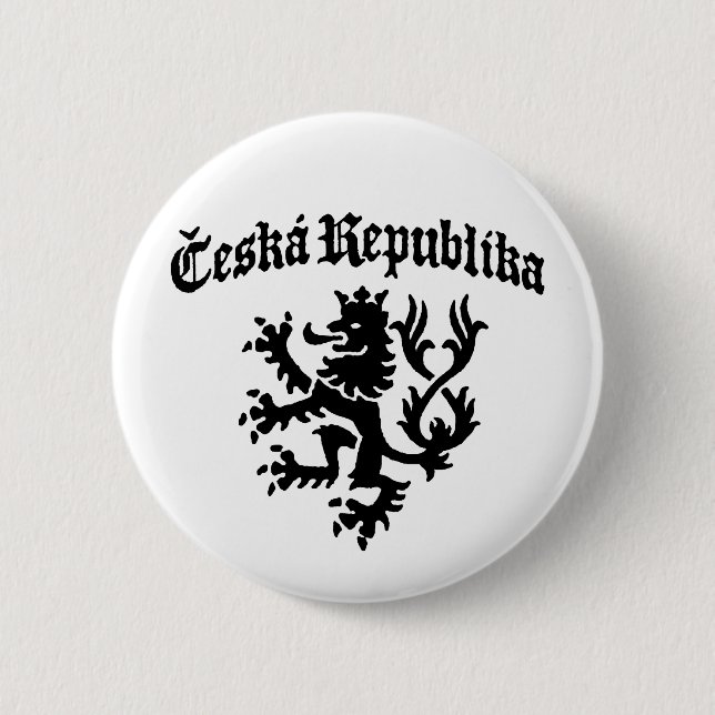 Ceska Republika 2 Inch Round Button (Front)