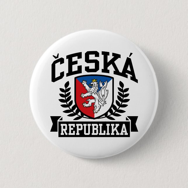 Ceska Republika 2 Inch Round Button (Front)
