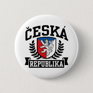 Ceska Republika 2 Inch Round Button
