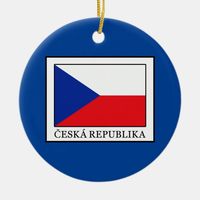 Ceska Republika Ceramic Ornament (Front)