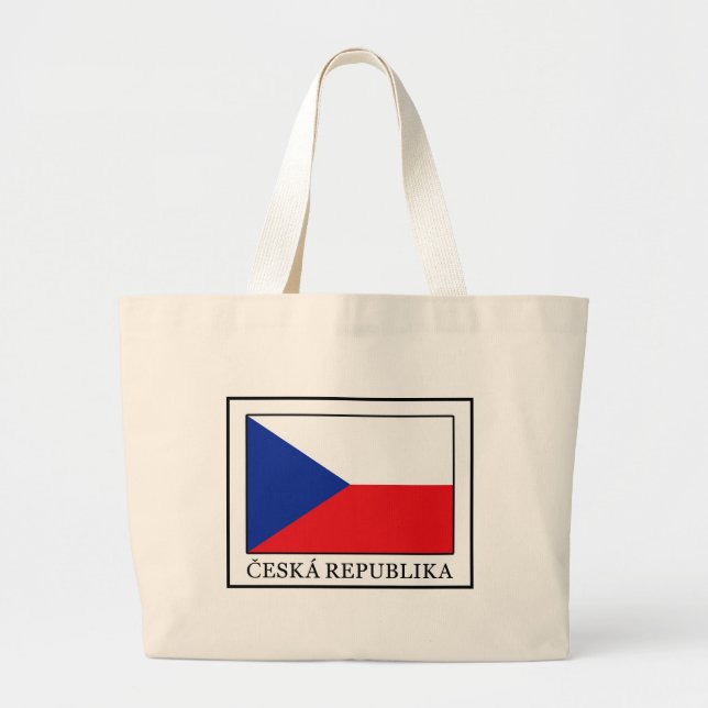 Ceska Republika Large Tote Bag (Front)