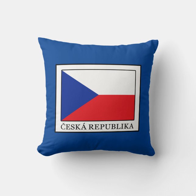 Ceska Republika Throw Pillow (Front)
