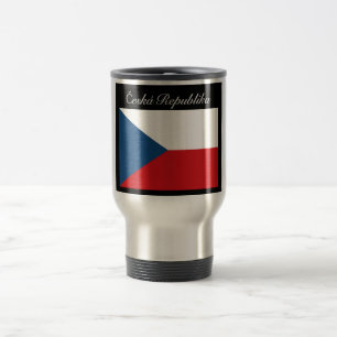 Česká republika vlajka travel mug