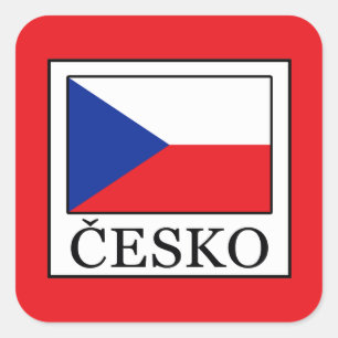 Česko Square Sticker