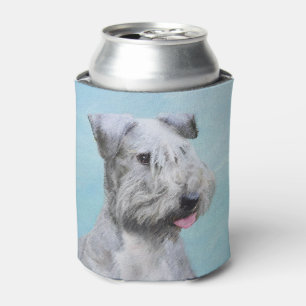 Cesky Terrier Painting - Cute Original Dog Art Can Cooler