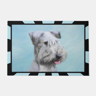 Cesky Terrier Painting - Cute Original Dog Art Doormat
