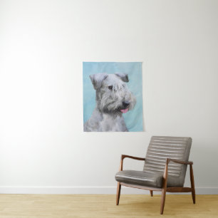 Cesky Terrier Painting - Cute Original Dog Art Tapestry