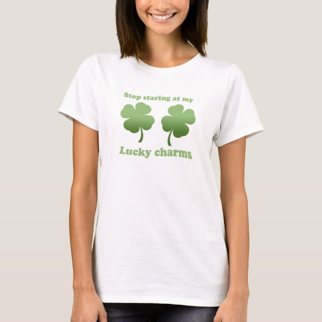 CESSEZ DE REGARDER fixement MON T-shirt CHANCEUX (Devant)