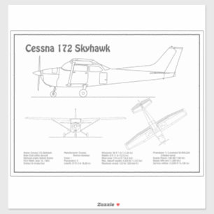 Cessna 172 Skyhawk - Airplane Blueprint Plans BD