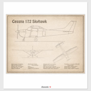 Cessna 172 Skyhawk - Airplane Blueprint Plans SD