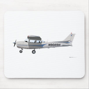 Cessna 172 Skyhawk Blue Mouse Pad