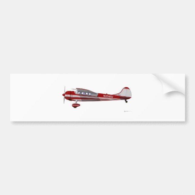 Cessna 195 bumper sticker (Front)