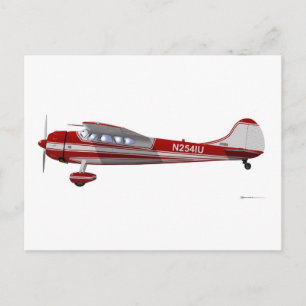 Cessna 195 postcard