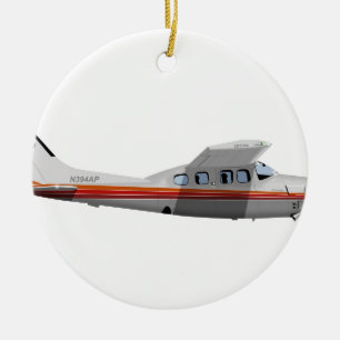 Cessna 210P Centurion 394394 Ceramic Ornament