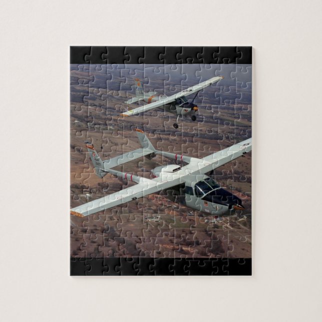 Cessna 337, 1967 and_Classic Aviation Jigsaw Puzzle (Vertical)