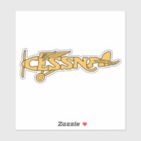 Cessna Vintage Custom-Cut Vinyl Sticker