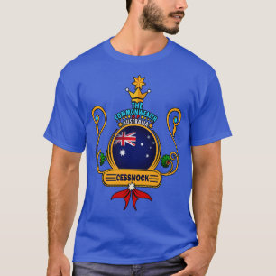 Cessnock city home Golden Australian Flag Souvenir T-Shirt