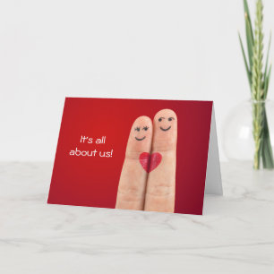C'est à propos de nous carte de voeux d'amour