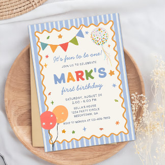 C'est amusant d'être une invitation d'anniversaire