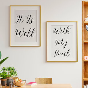 C'Est Bien, Avec Mon Âme Typographie Chrétienne