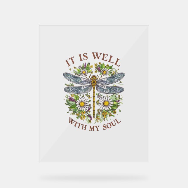 C'Est Bien Avec Mon Soul Dragonfly Floral T-Shirt_ (Recto)