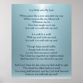 C'est bien avec My Soul Confortant Hymn Art Poster