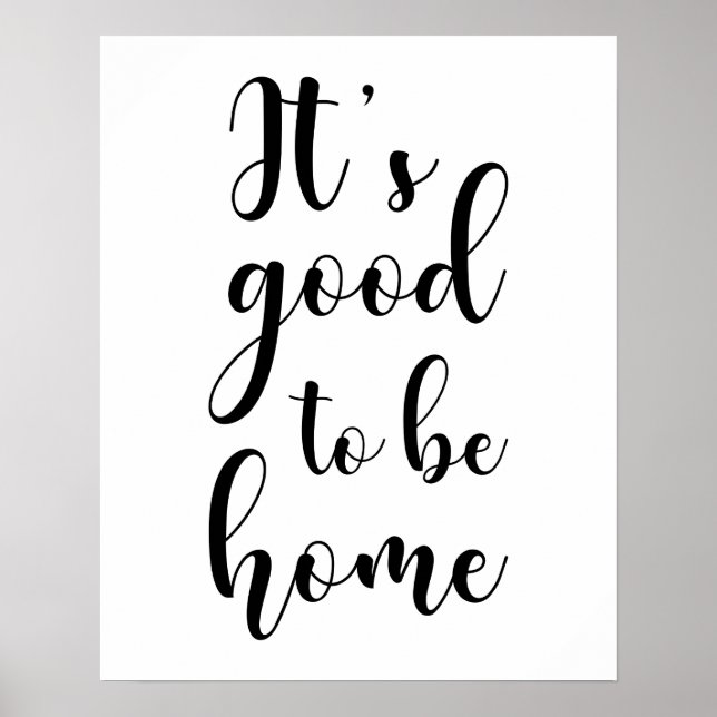 C'est bien d'être à la maison Poster (Devant)